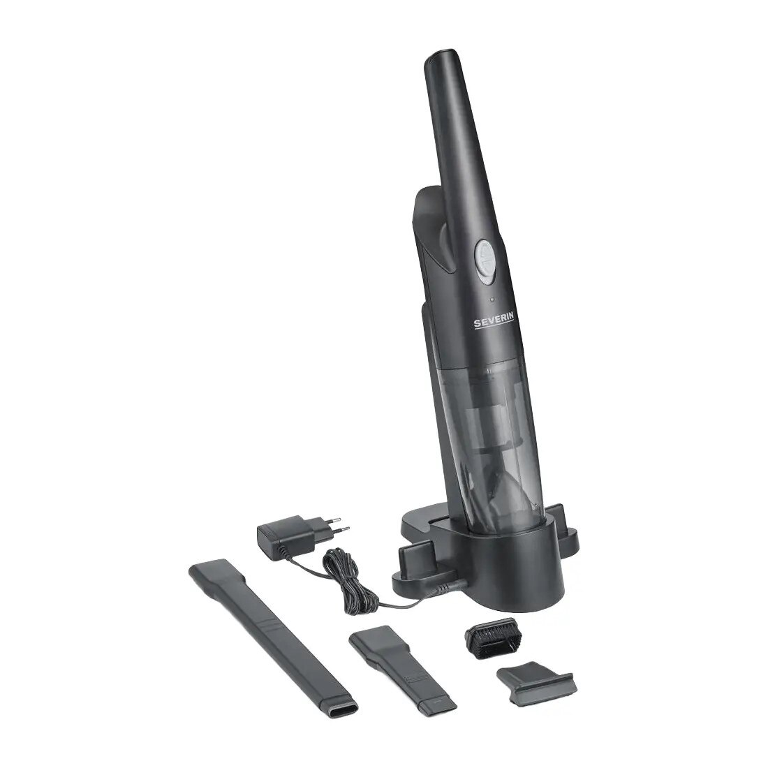Aspirator de mana fara fir Severin, 2 trepte putere, autonomie 25 min, negru, 10.3x46.2x9.1 cm