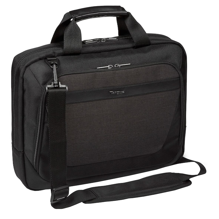 Geanta laptop Targus CitySmart Slimline, 12-14", Black/Gray