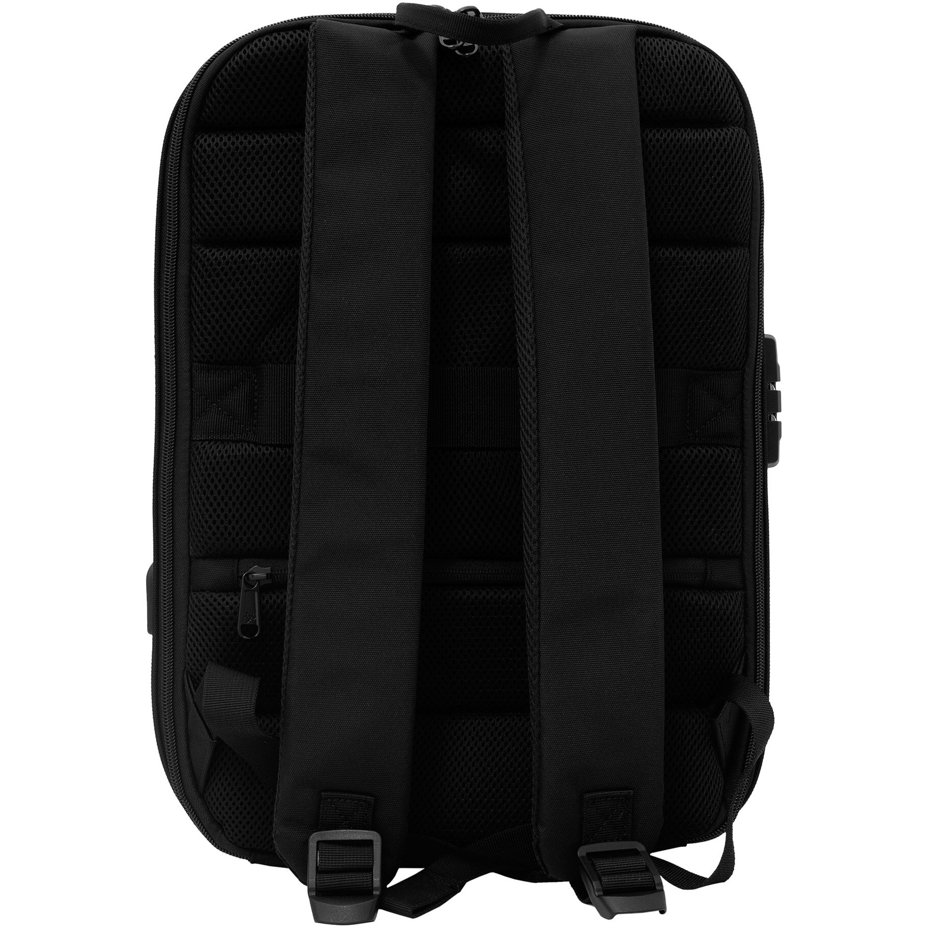 Rucsac Laptop Sbox CASABLANCA, Compartiment Laptop max. 15.6", Anti Theft Buzunar Ascuns pe Spate si Cifru, Spate si Bretele Captusite, Rezistent la apa, Dimensiuni 44 x 31 x 10 cm, Negru