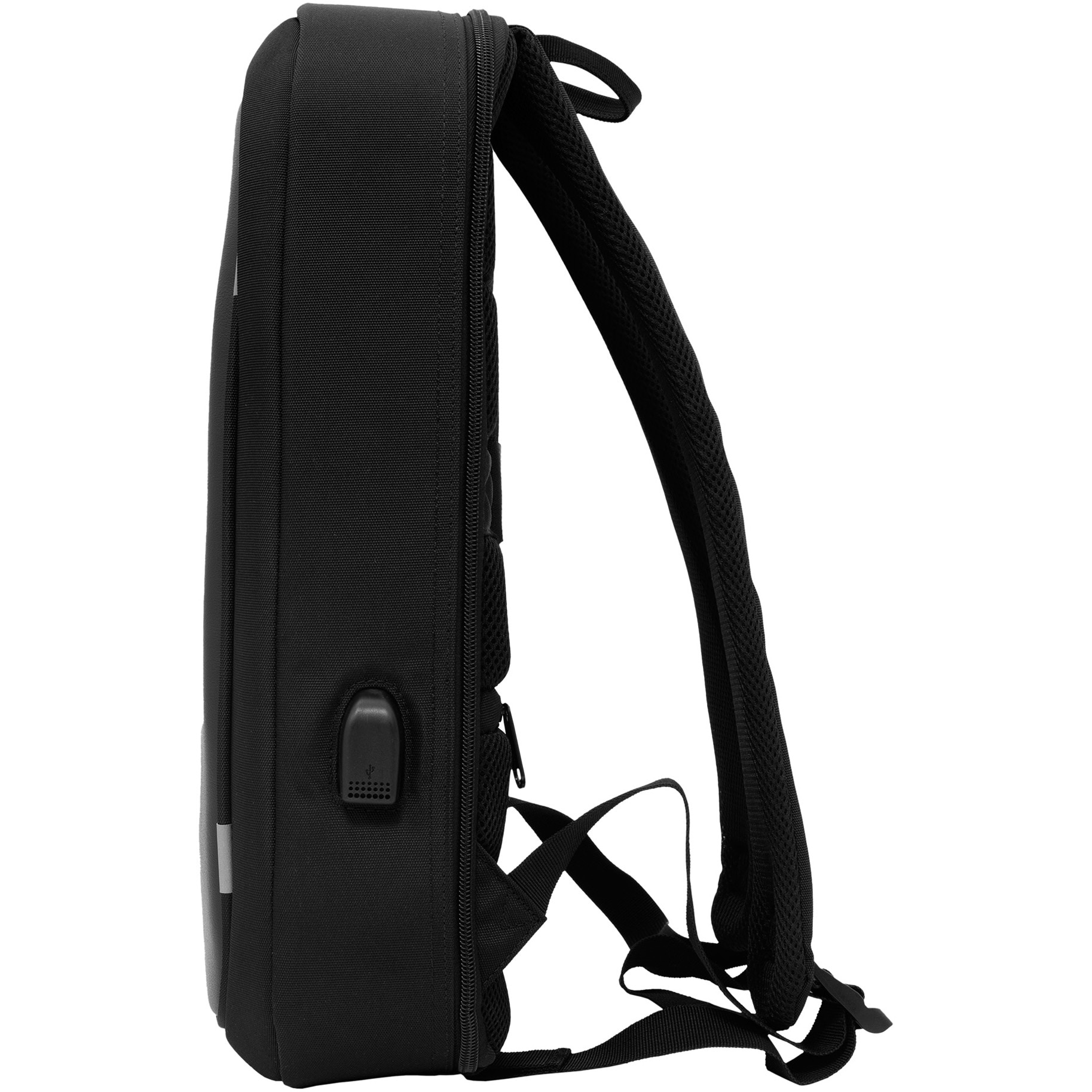 Rucsac Laptop Sbox CASABLANCA, Compartiment Laptop max. 15.6", Anti Theft Buzunar Ascuns pe Spate si Cifru, Spate si Bretele Captusite, Rezistent la apa, Dimensiuni 44 x 31 x 10 cm, Negru