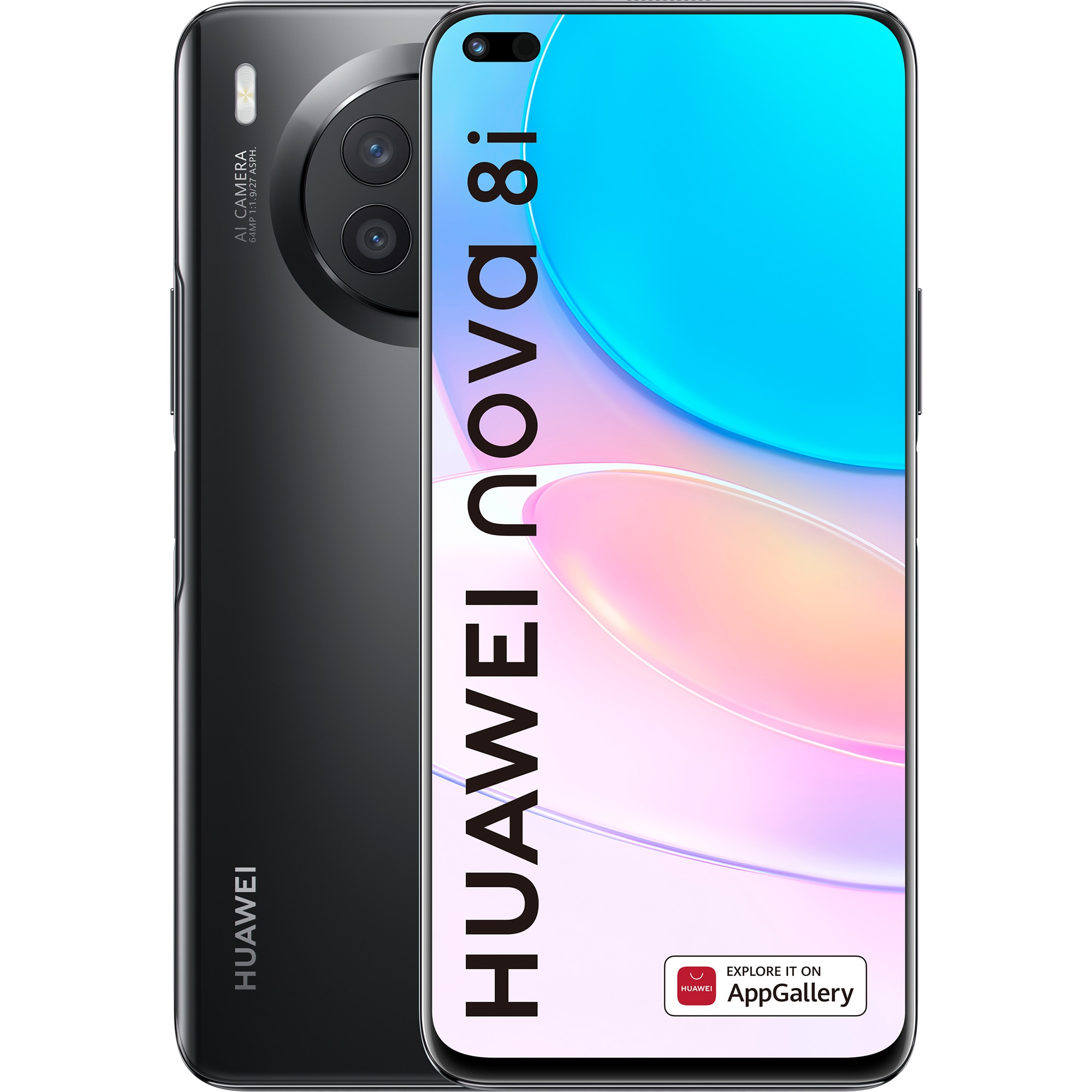 RESIGILAT: Telefon mobil Huawei Nova 8i, Dual SIM, 6GB RAM, 128GB, 4G, Starry Black