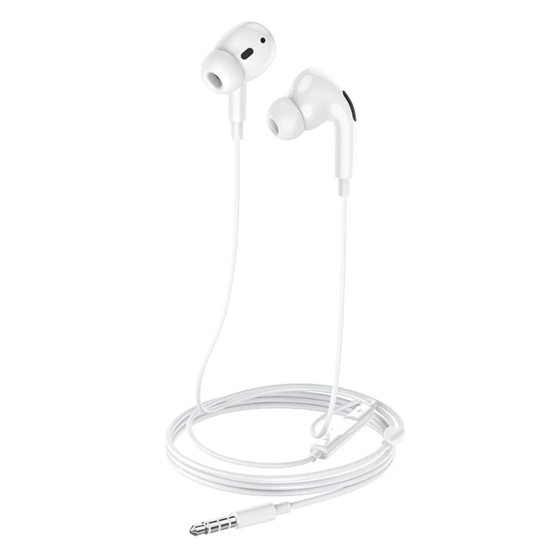 Casti Stereo cu Fir si Microfon, High Quality Standards, Ultra Sound, Jack 3.5, Alb