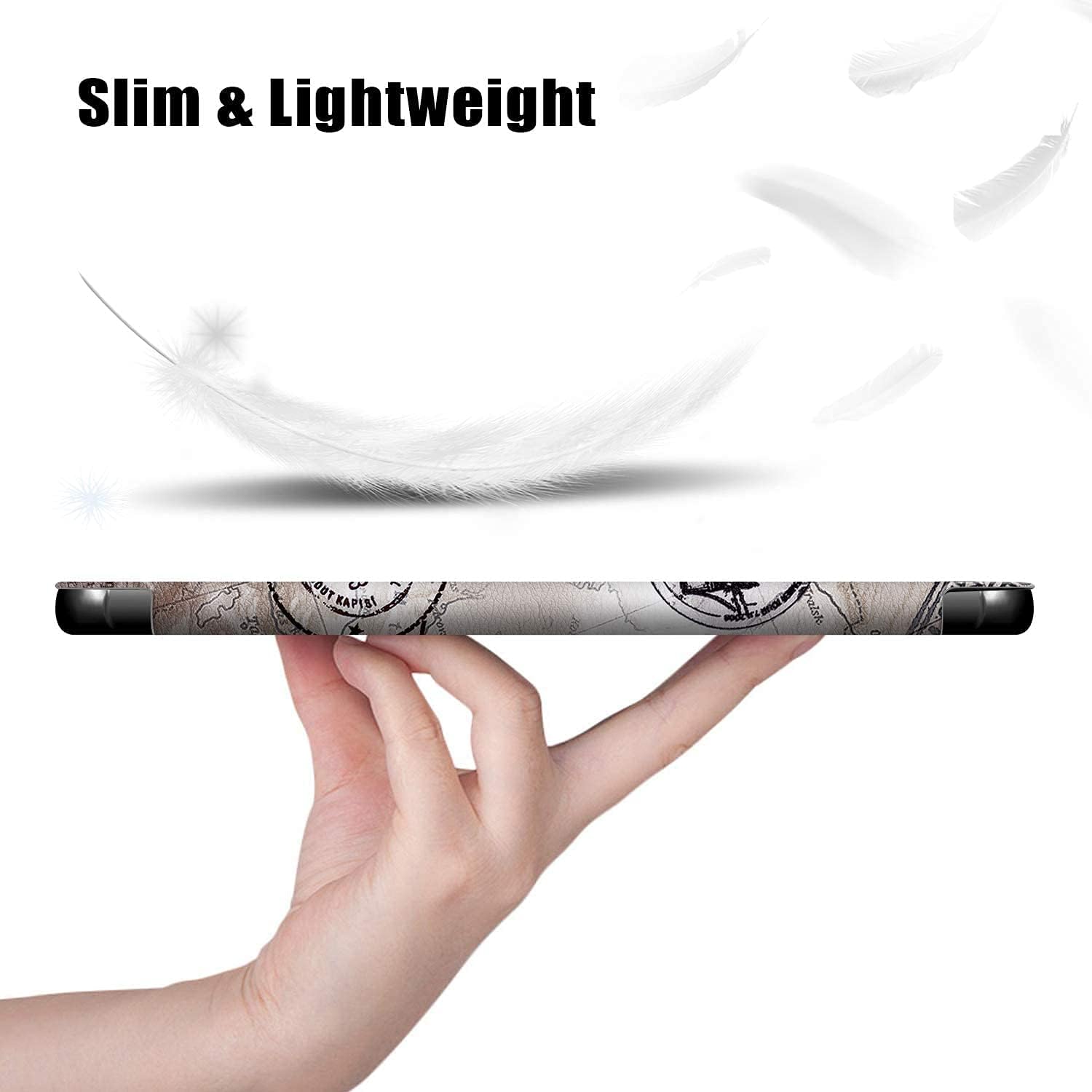 Husa Slim Sigloo, Smart Cover, Trifold, pentru Lenovo Tab M10 Plus 10.6 inch (3rd gen) TB-125F, TB-128F, model Paris