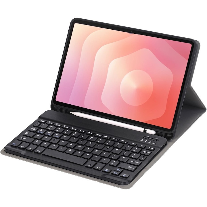 Husa cu tastatura pentru Samsung Galaxy Tab S11, XGSM, 2 in 1, Bluetooth, slot pentru stylus, neagra