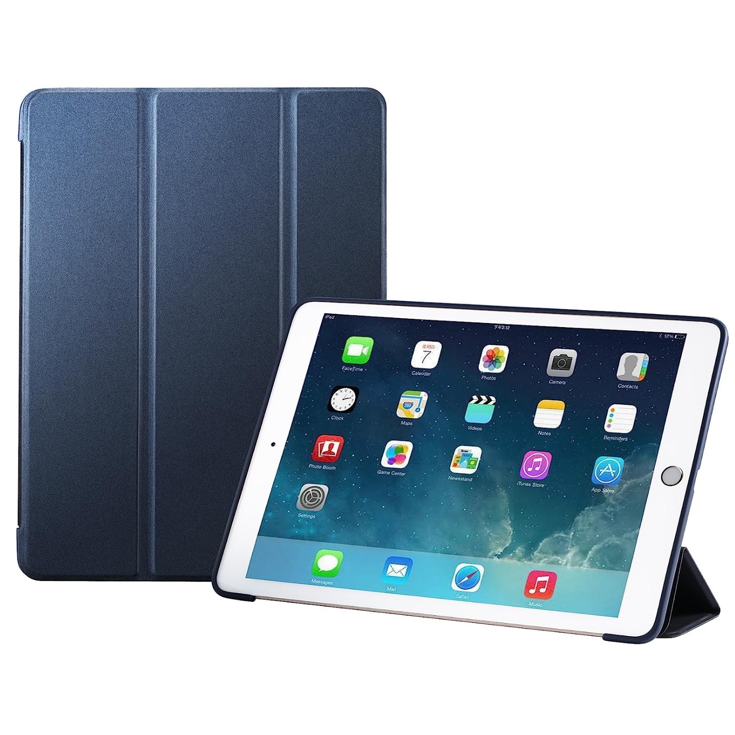 Husa tableta EtuiTab pentru Apple iPad Air 1, ecologica, cu functie suport, acces usor la butoane, culoare neagra
