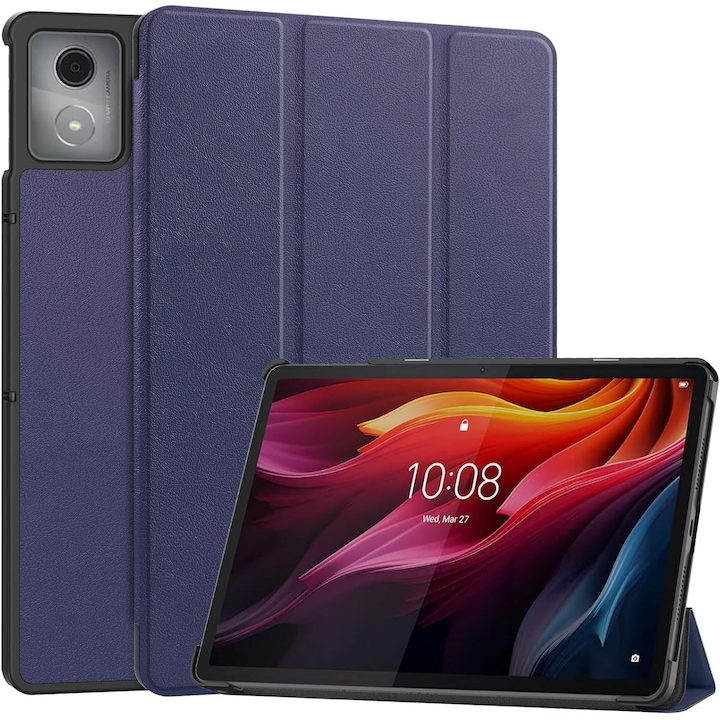 Husa tabletă Omelivon pentru Lenovo Tab K11 Plus, funcție auto sleep/wake, închis albastru, 11.45 inch