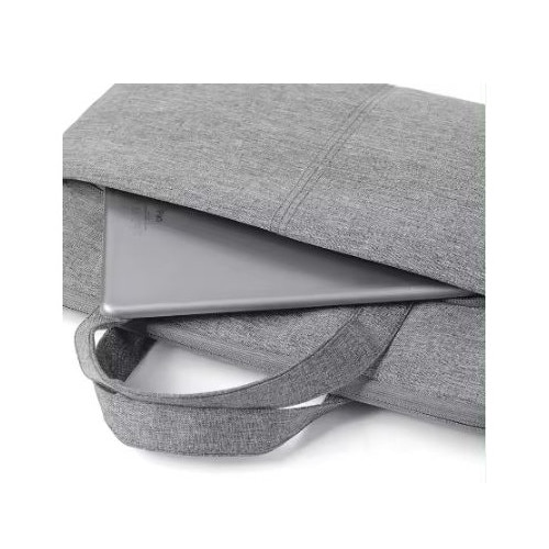 Geanta pentru Laptop 15"-16.1", Textil, 2 Buzunare, Extensie pentru umar, Gri