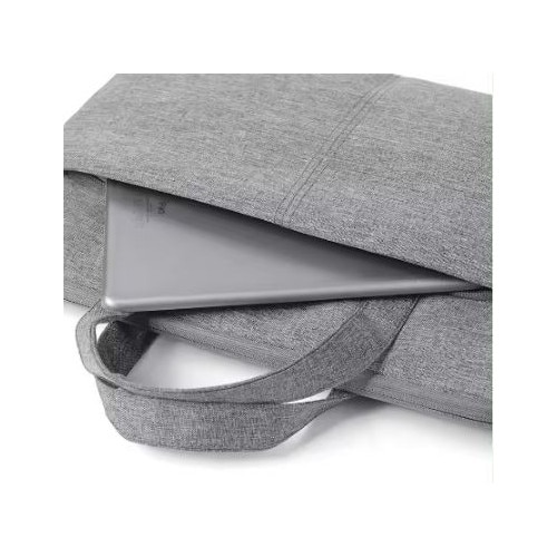 Geanta pentru Laptop 15"-16.1", Textil, 2 Buzunare, Extensie pentru umar, Gri