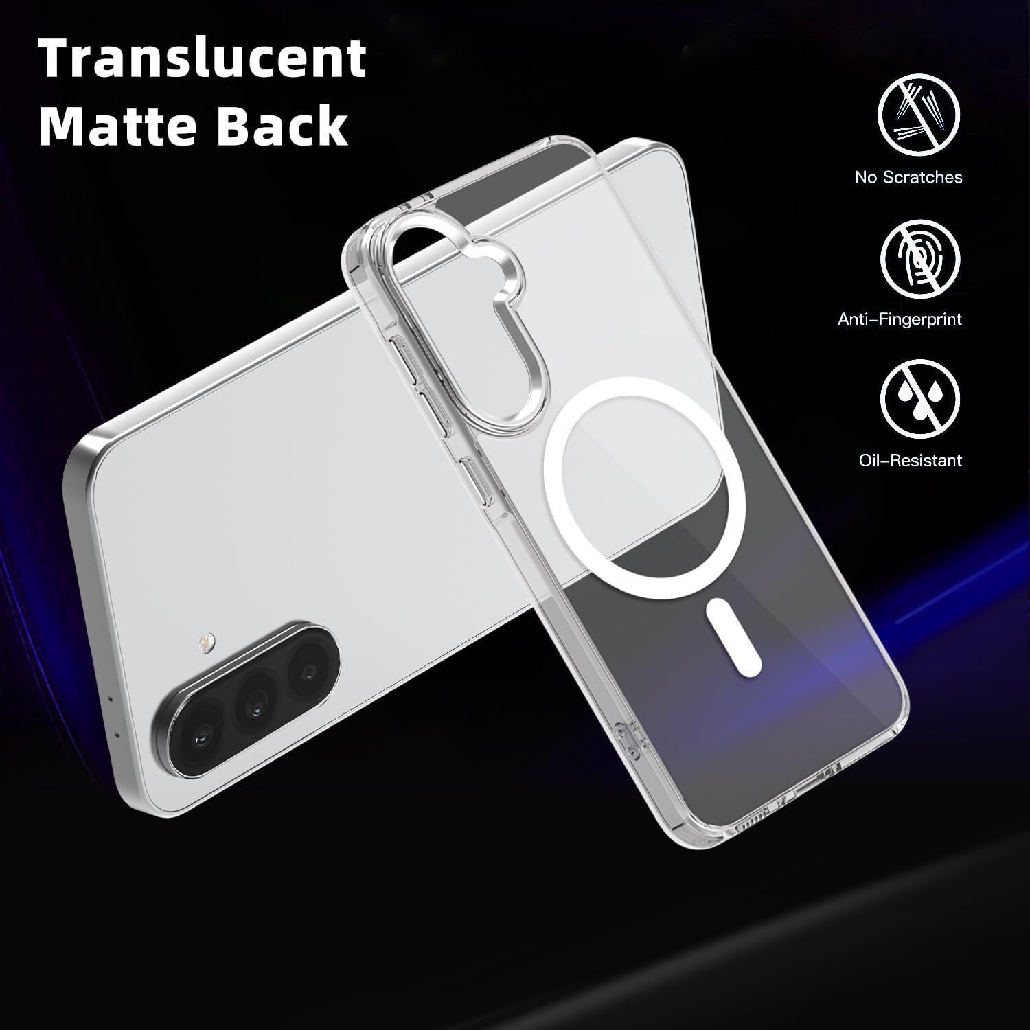Husa Antisoc pentru Samsung Galaxy A36/A56, SZGULAIKE, Colturi Intarite, Montare Usoara, 6.7", Transparent