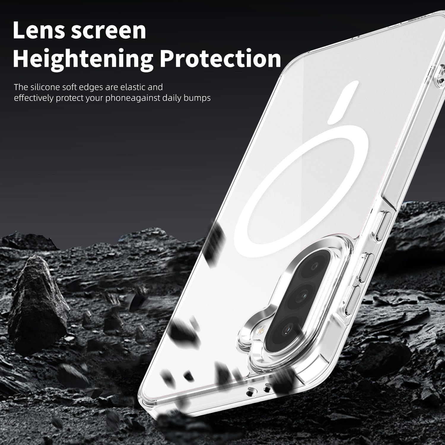 Husa Antisoc pentru Samsung Galaxy A36/A56, SZGULAIKE, Colturi Intarite, Montare Usoara, 6.7", Transparent