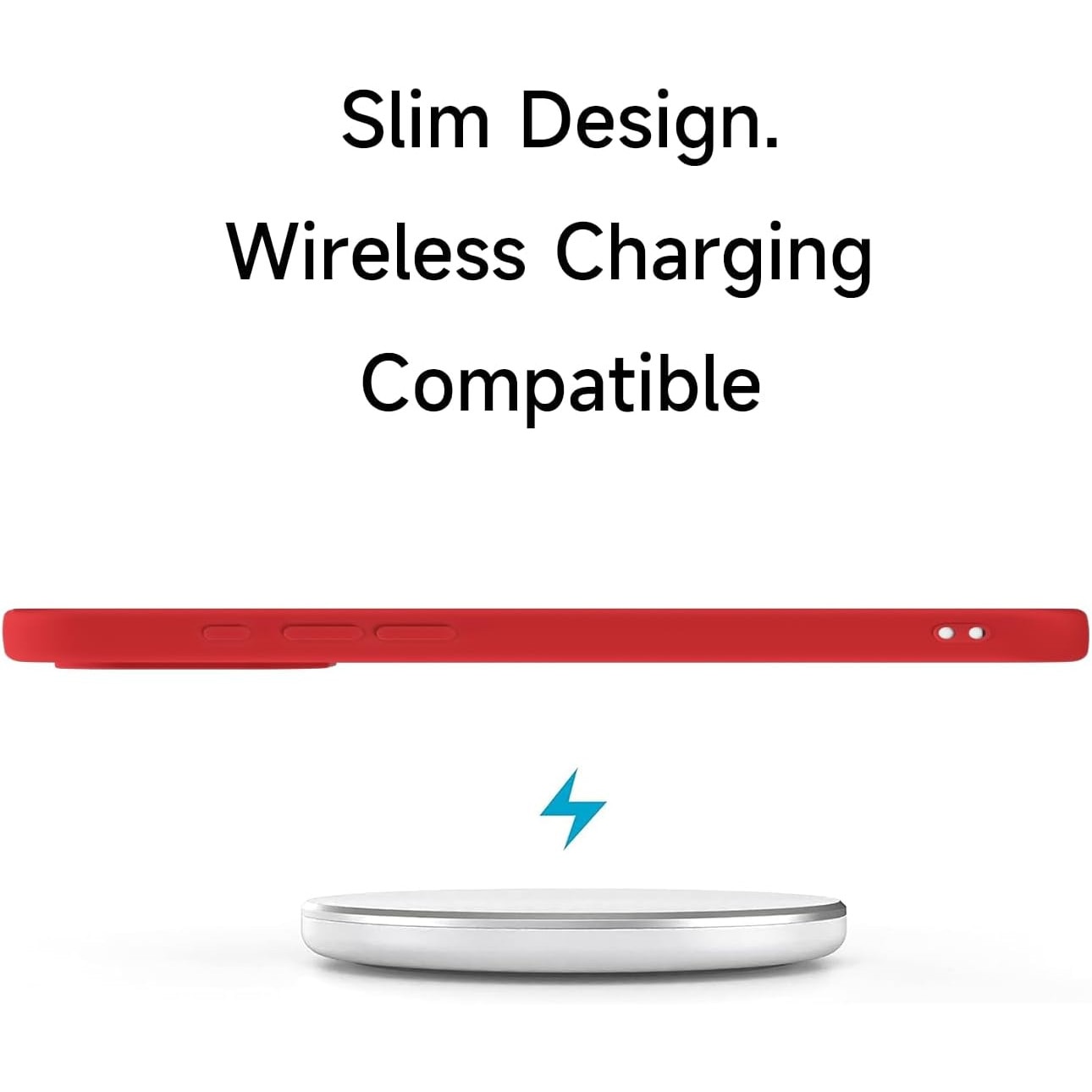 Husa Soft Touch, slim, ALC Mobile, anti soc, compatibila cu IPhone 17 Pro Max, Rosu Tpu