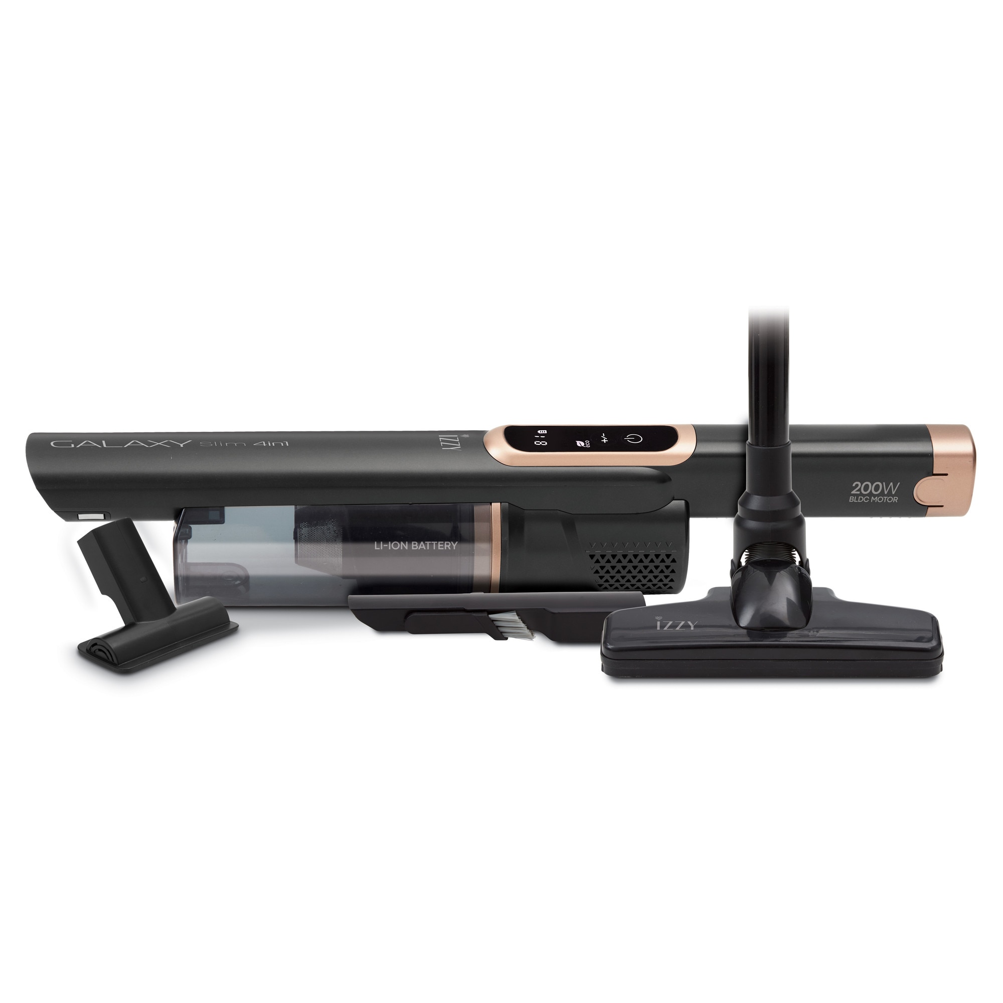 Aspirator de mana G7 14.8V, 2200mAh, Slim 4in1, Matura de mana si Stick, Motor BLDC de 200 W, Autonomie: 35 minute, Capacitate: 500 ml si filtru HEPA detasabil si lavabil
