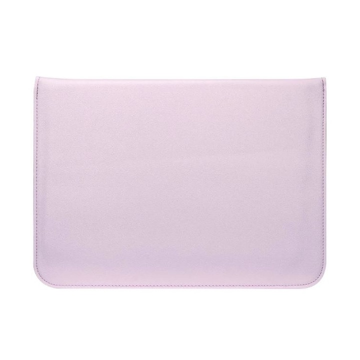 Husa din Piele pentru Macbook Air/Pro, Capac cu Magnet, Ecran 13-14 inch, Roz