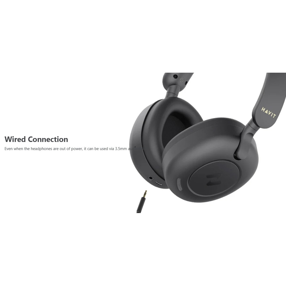 Casti Havit H655BT, Bluetooth, Wireless, Negru