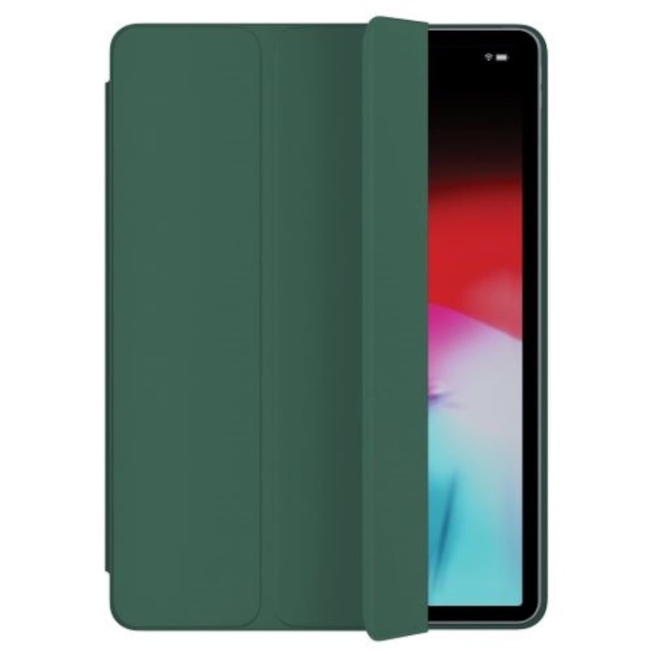 Husa Smart Cover compatibila cu Ipad 9.7" 2017,2018 , Verde inchis, TELGORBCS