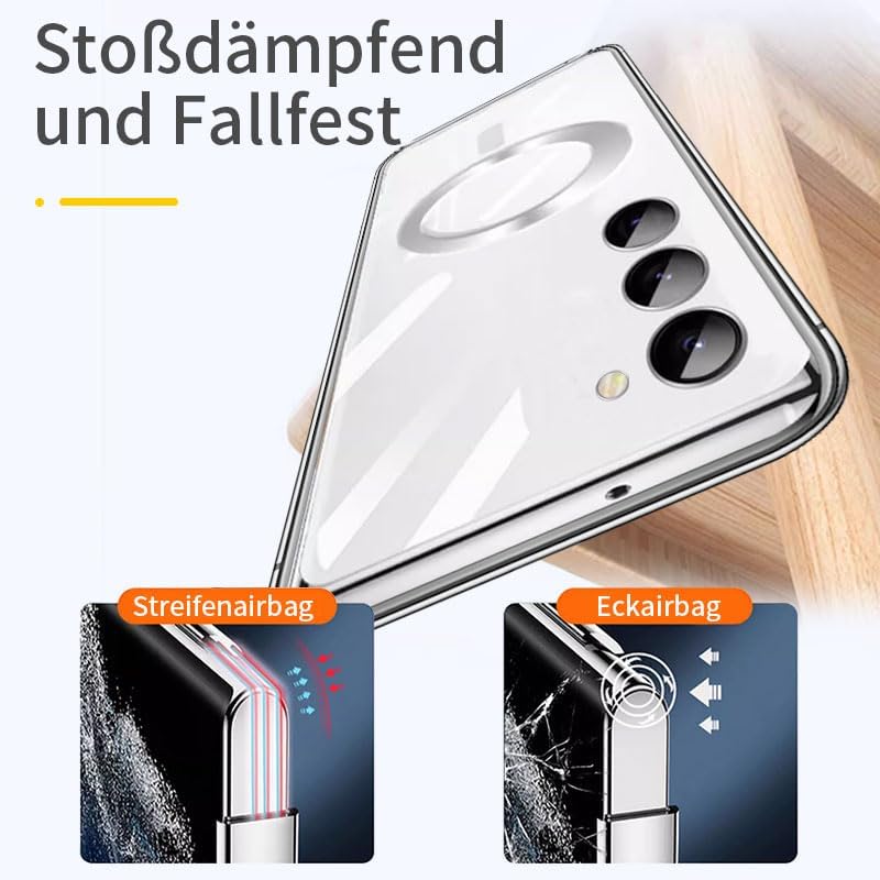 Husa compatibila cu Samsung Galaxy S23 Fe, ALC MOBILE, pentru telefon mobil cu protectie pentru camera, Tehnologie MagSafe, rezistenta la socuri, contur Negru