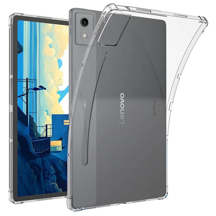 Husa din silicon EtuiTab pentru Lenovo Idea Tab Pro 12.7", acces usor, protectie, transparenta