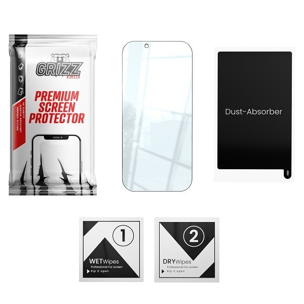 Folie de protectie Grizz Glass HybridGlass, rezistenta la zgarieturi si socuri, transparenta, pentru Nothing Phone 2a