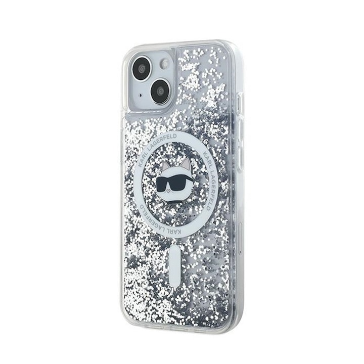 Husa de protectie pentru iPhone 13/14/15, Karl Lagerfeld, TPU, Transparent