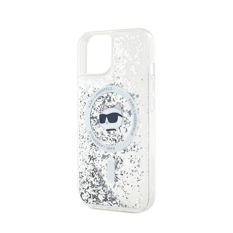 Husa de protectie pentru iPhone 13/14/15, Karl Lagerfeld, TPU, Transparent