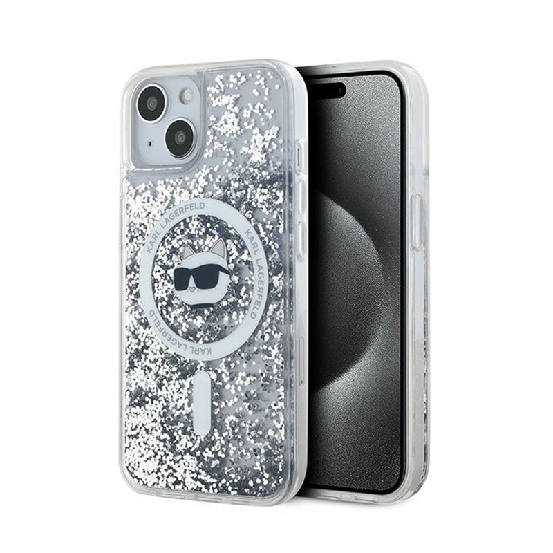 Husa de protectie pentru iPhone 13/14/15, Karl Lagerfeld, TPU, Transparent