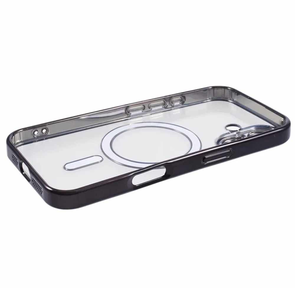 Husa compatibila cu Samsung Galaxy A06, ALC MOBILE, pentru telefon mobil cu protectie pentru camera, Tehnologie MagSafe, rezistenta la socuri, contur Negru
