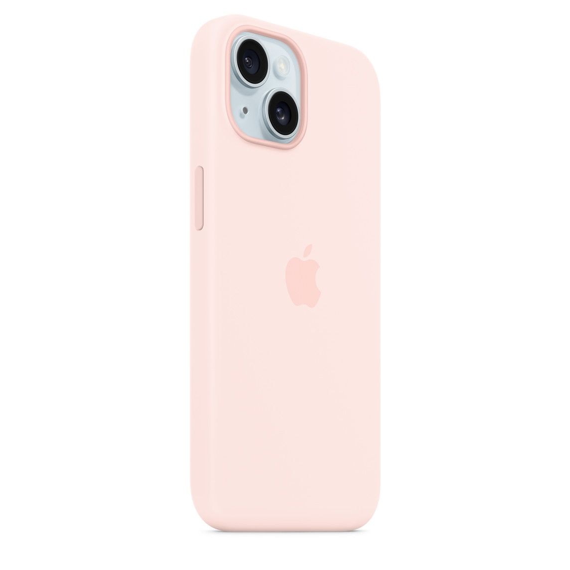 Husa de protectie Apple Silicone Case with MagSafe pentru iPhone 15, Light Pink