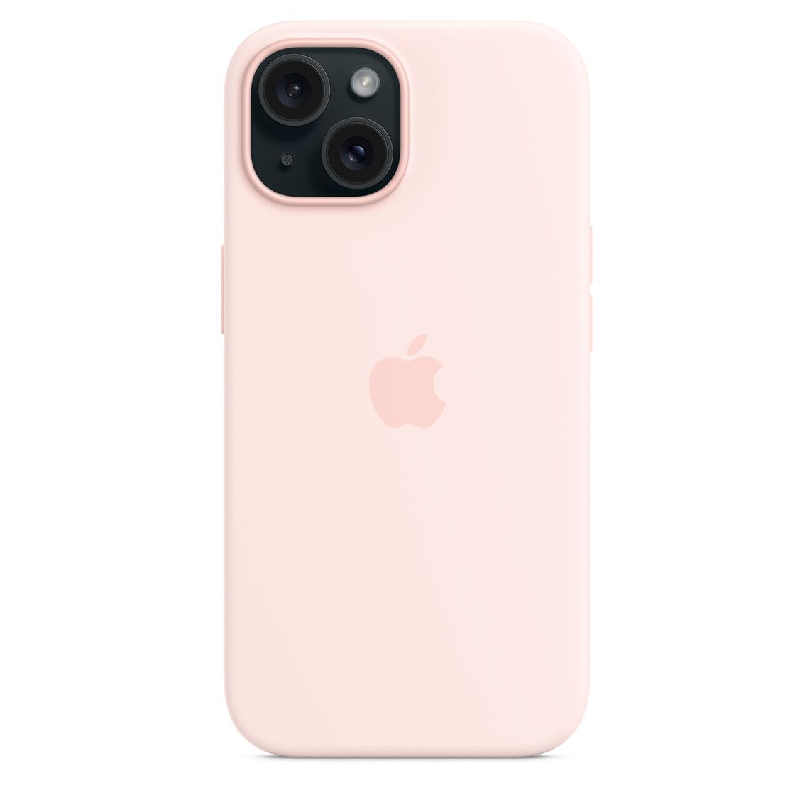 Husa de protectie Apple Silicone Case with MagSafe pentru iPhone 15, Light Pink