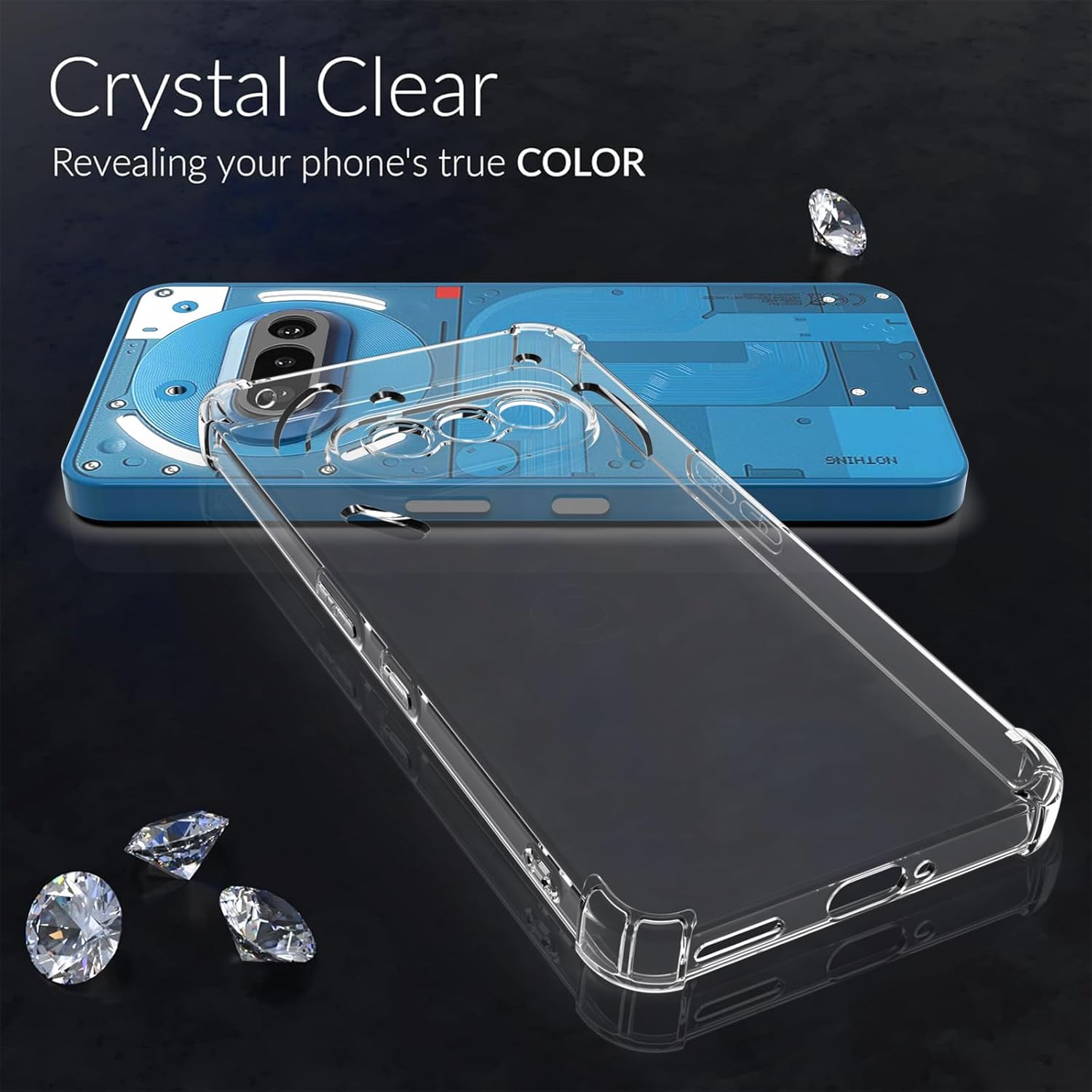 Husa protectie Mat-Tech compatibila cu Nothing Phone 3a, Protectie Camera, Colturi anti-soc, Decupaje Precise, Rezistenta la impact, Transparenta