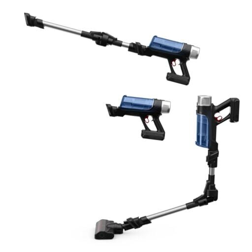 Aspirator vertical Rowenta X-Force Flex 9.60 Aqua RH20C0WO, 0.4 L, 250 W, Gri/Albastru