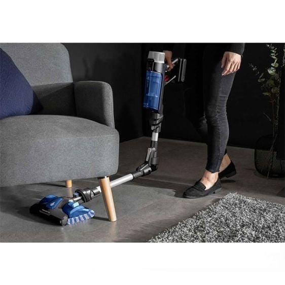 Aspirator vertical Rowenta X-Force Flex 9.60 Aqua RH20C0WO, 0.4 L, 250 W, Gri/Albastru