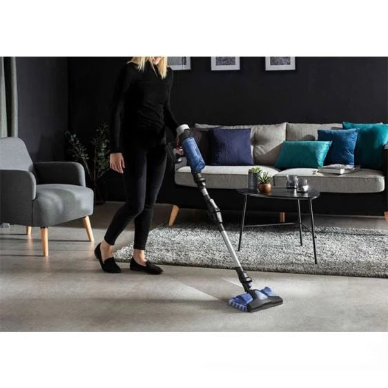 Aspirator vertical Rowenta X-Force Flex 9.60 Aqua RH20C0WO, 0.4 L, 250 W, Gri/Albastru