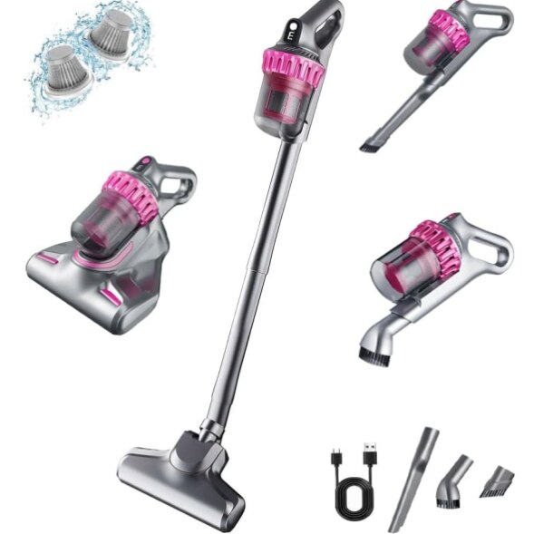 Aspirator multifunctional fara fir 4 in 1 pentru indepartarea acarienilor curatare saltele si tapiterie de masina