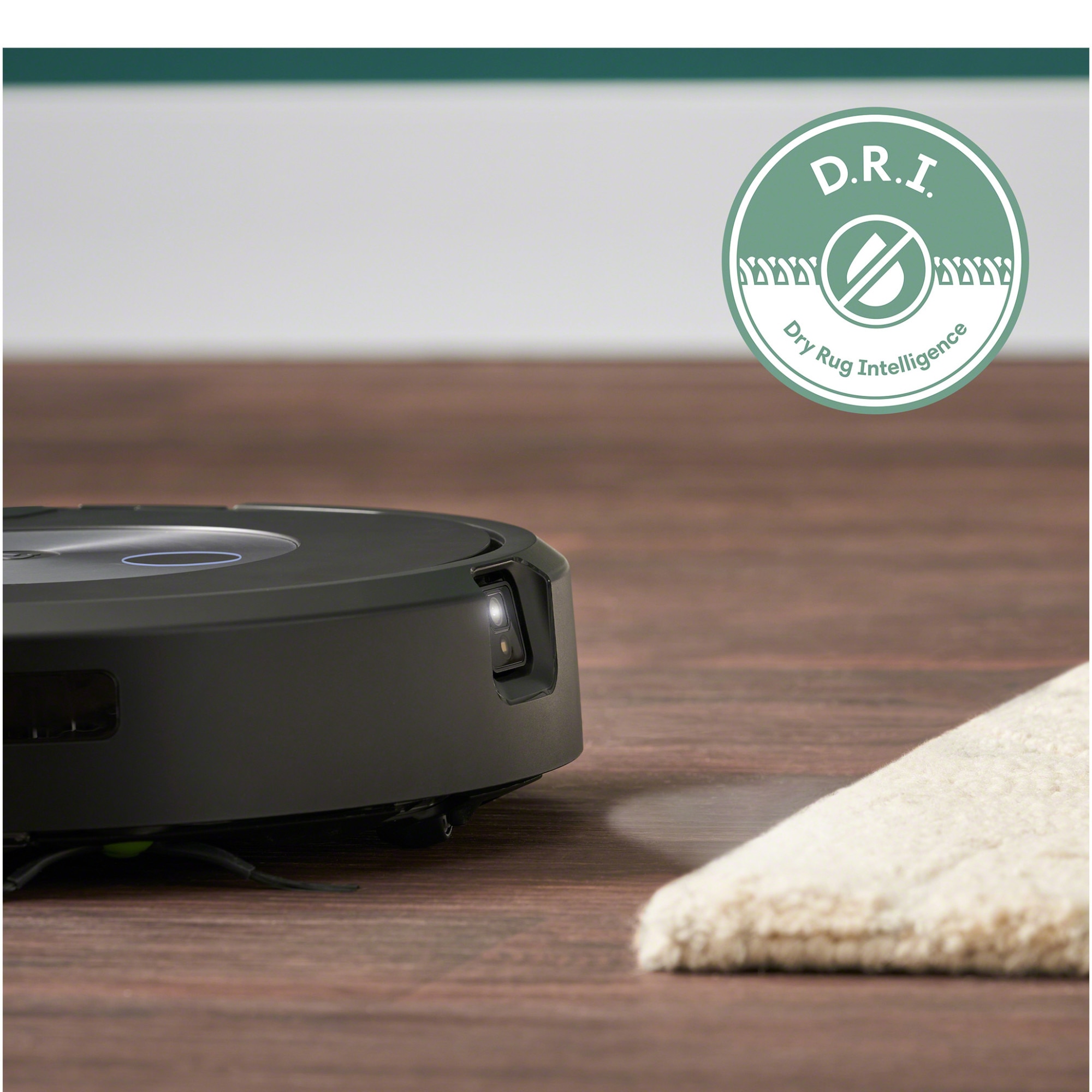 Robot aspirator cu mop+baza descarcare iRobot Roomba Combo j7+ c7558, 26Wh, camera frontala, evita obstacole, aplicatie, 10 harti, bariere virtuale, golire automata, WiFi, Alexa&Google, senzori scari, gri