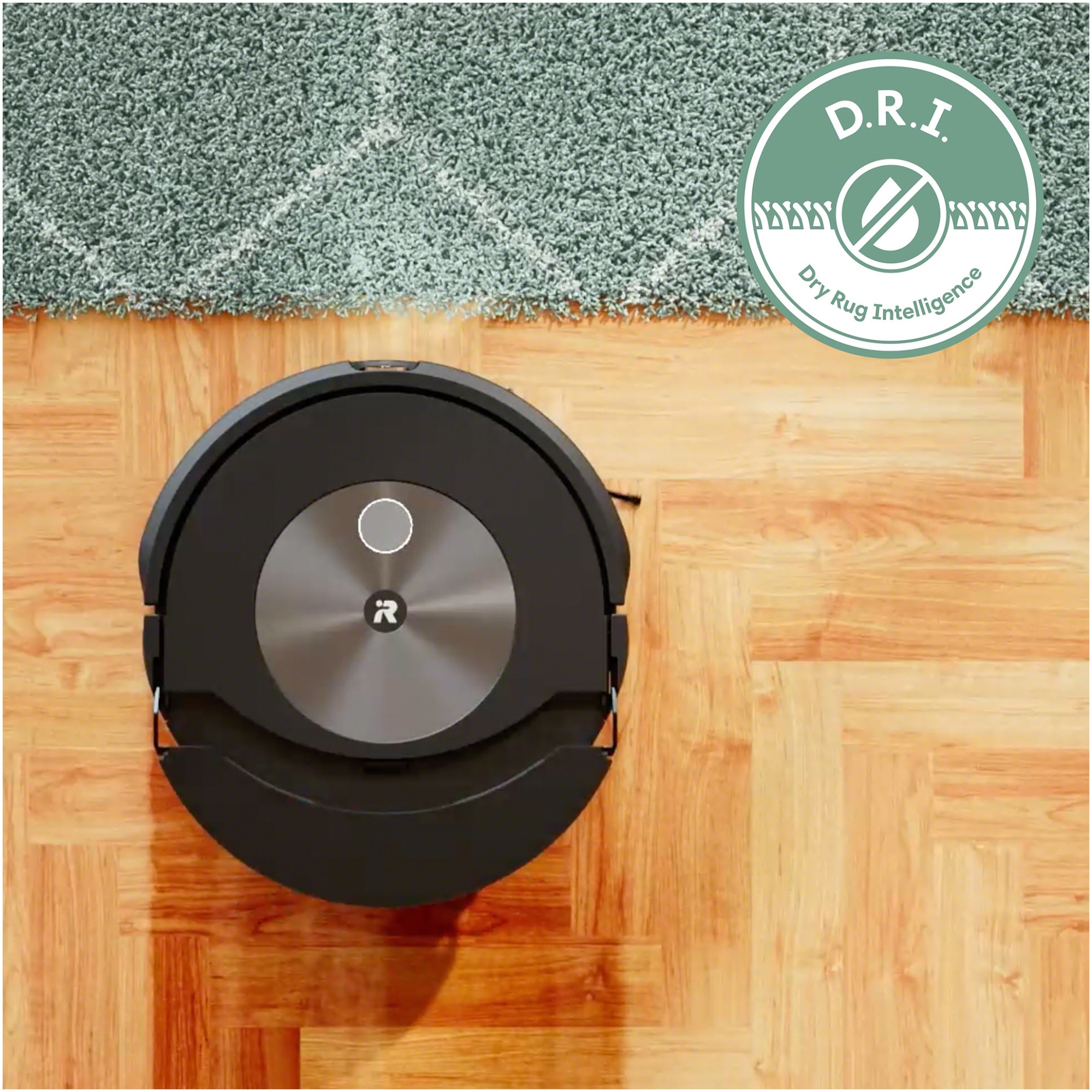 Robot aspirator cu mop+baza descarcare iRobot Roomba Combo j7+ c7558, 26Wh, camera frontala, evita obstacole, aplicatie, 10 harti, bariere virtuale, golire automata, WiFi, Alexa&Google, senzori scari, gri