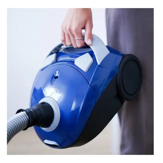 Aspirator cu sac Rosberg, 700 W, zgomot redus, 1.5l, 350x268x218mm, rosu