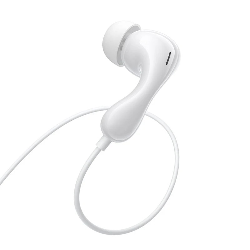 Casti cu cablu BASEUS HF Type-C, Encok CZ20, 1.1m, albe