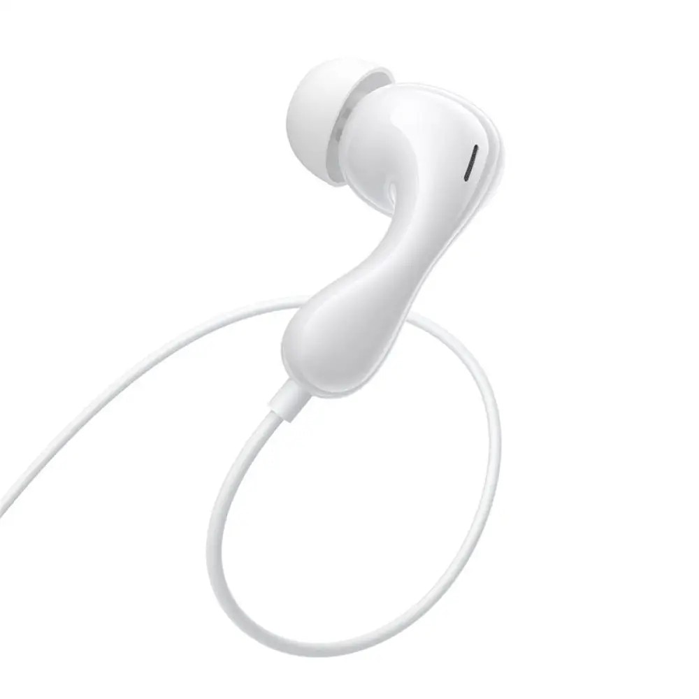 Casti cu cablu BASEUS HF Type-C, Encok CZ20, 1.1m, albe