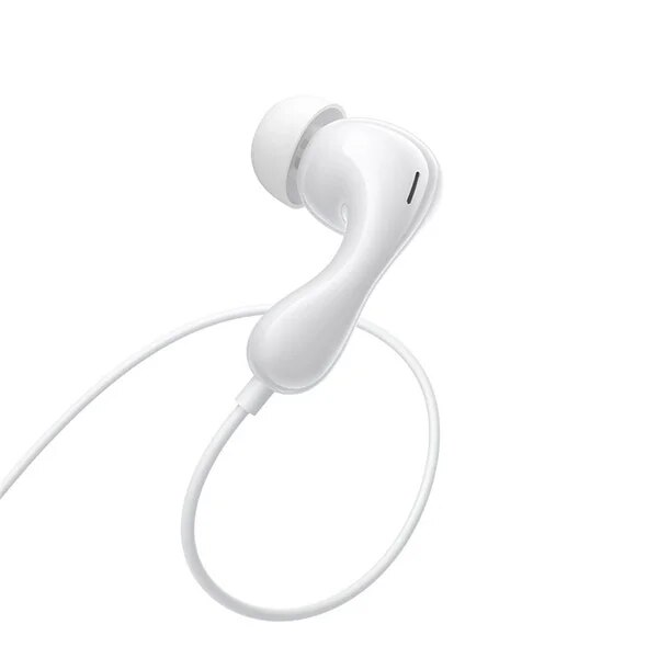 Casti cu cablu BASEUS HF Type-C, Encok CZ20, 1.1m, albe