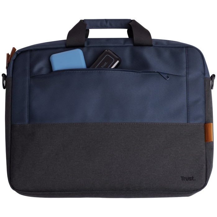 Geanta pentru laptop, Trust, Poliester, 16inch, Albastru/Negru