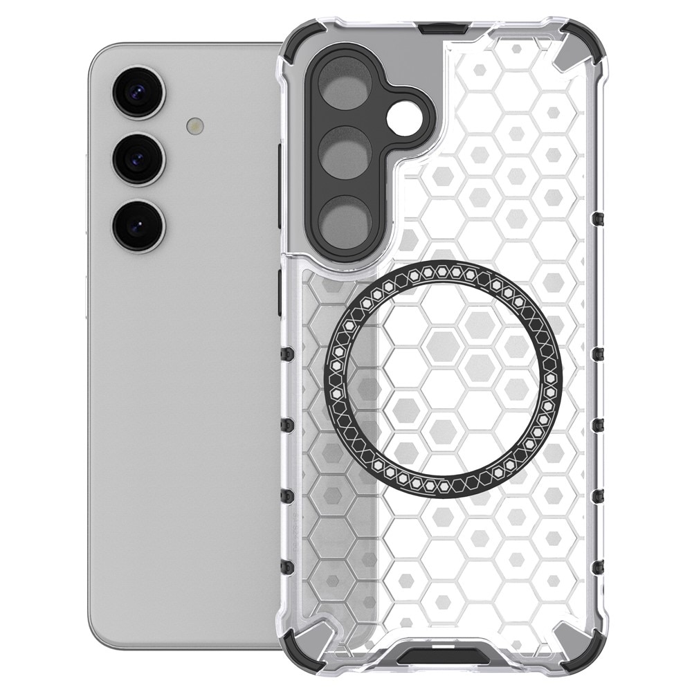 Husa compatibil cu Samsung Galaxy A56 cu protectie spate si margini anti-soc, Transparent – Model Fagure