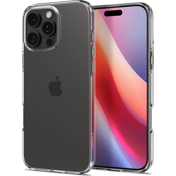 Husa Spigen Liquid Crystal pentru iPhone 16 Pro, transparenta
