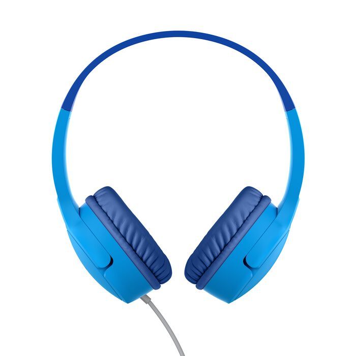 Casti cu fir Belkin SoundForm Mini pentru copii, USB-C, albastru