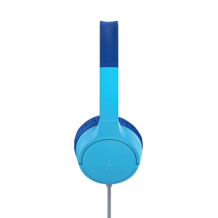 Casti cu fir Belkin SoundForm Mini pentru copii, USB-C, albastru