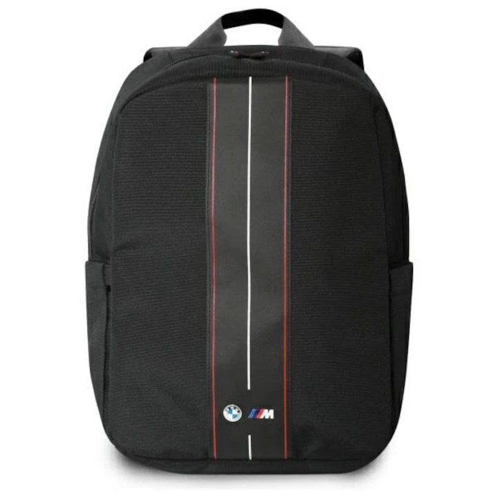 Rucsac BMW BMBP15COMPVSKR 16" negru/negru Nylon Red Stripe
