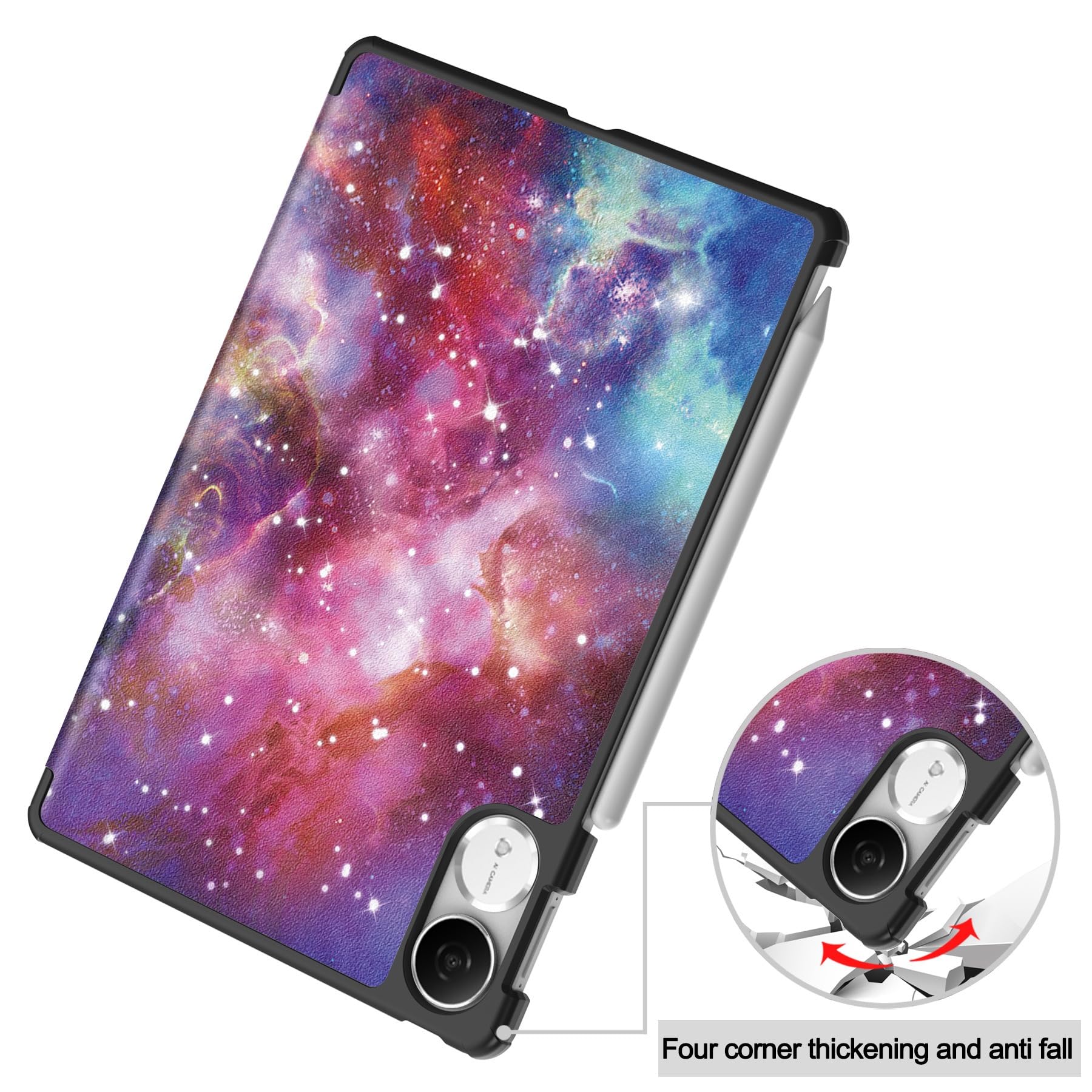 Husă pentru tabletă, Omelivon, Honor pad V9 11.5", multicolor, cu funcție sleep/wake