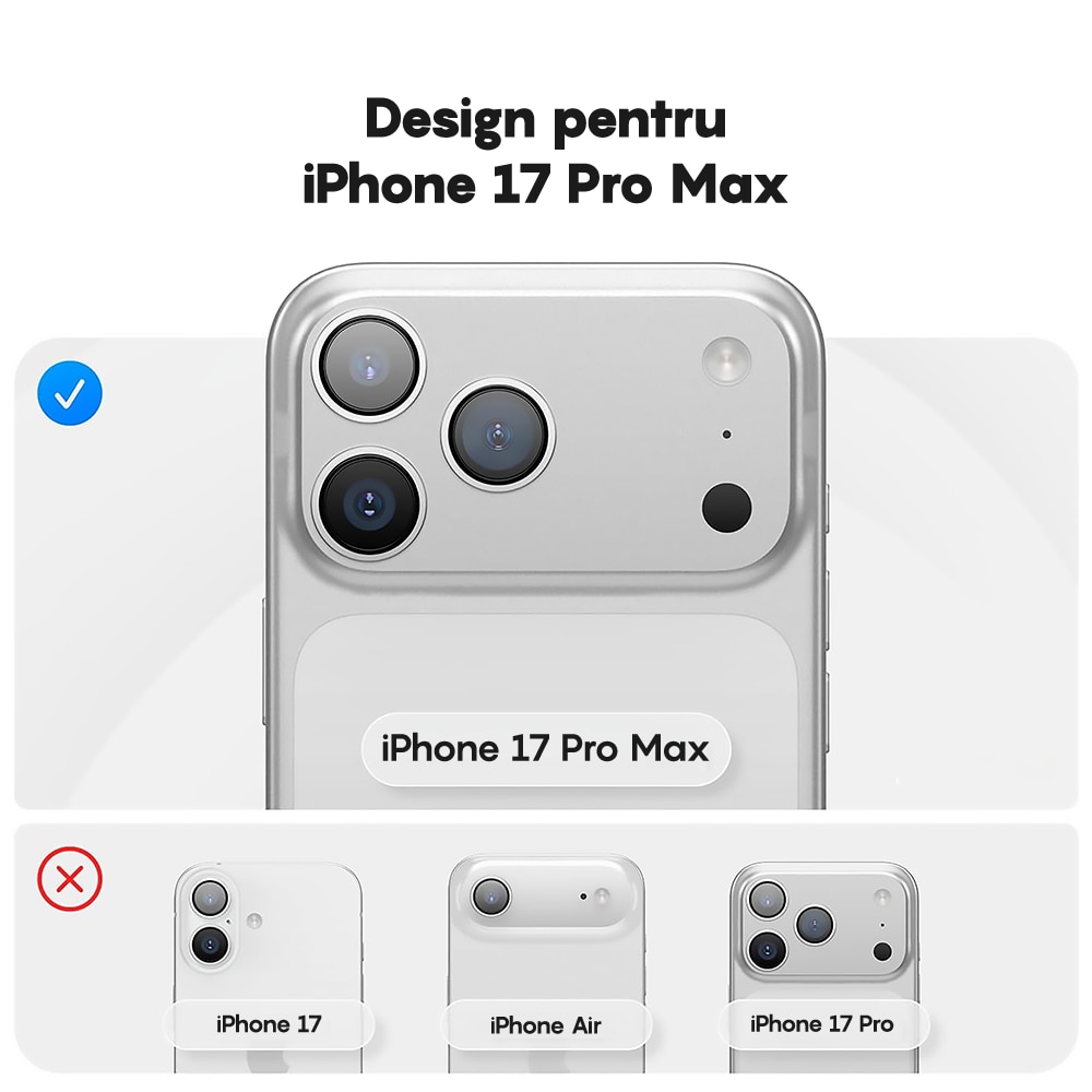 Husa CASEY STUDIOS™ pentru Apple iPhone 17 Pro Max, Soft Silicone Premium, Microfibra in Interior, de Protectie, Ultra Slim, pentru Incarcare Wireless, Margini Ridicate pentru Protectia Ecranului si a Camerelor, Rosu