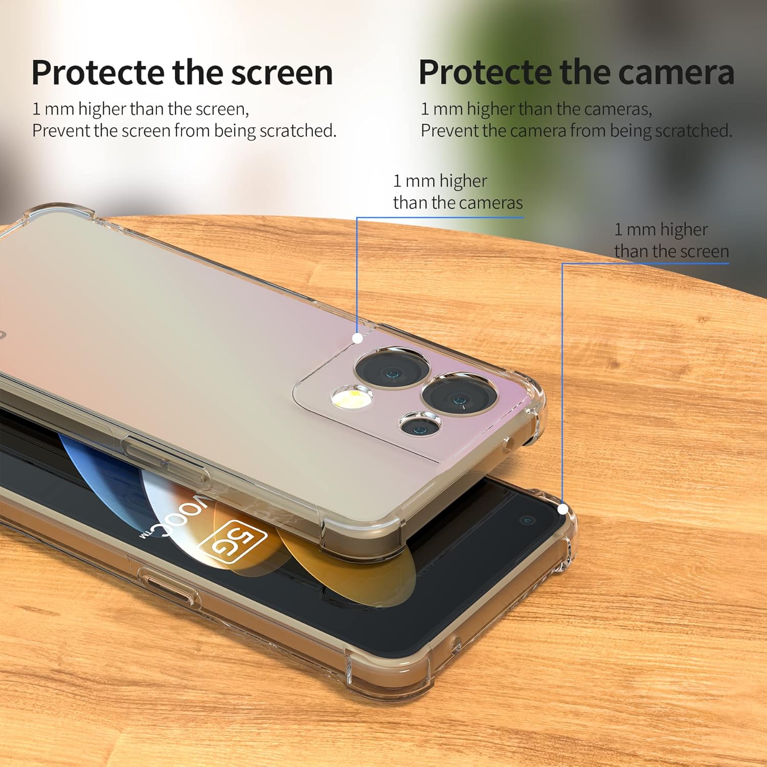 Husa pentru Oppo Reno 13 Pro Slim Anti-Shock 1.5mm reinforced 4 corners Transparent