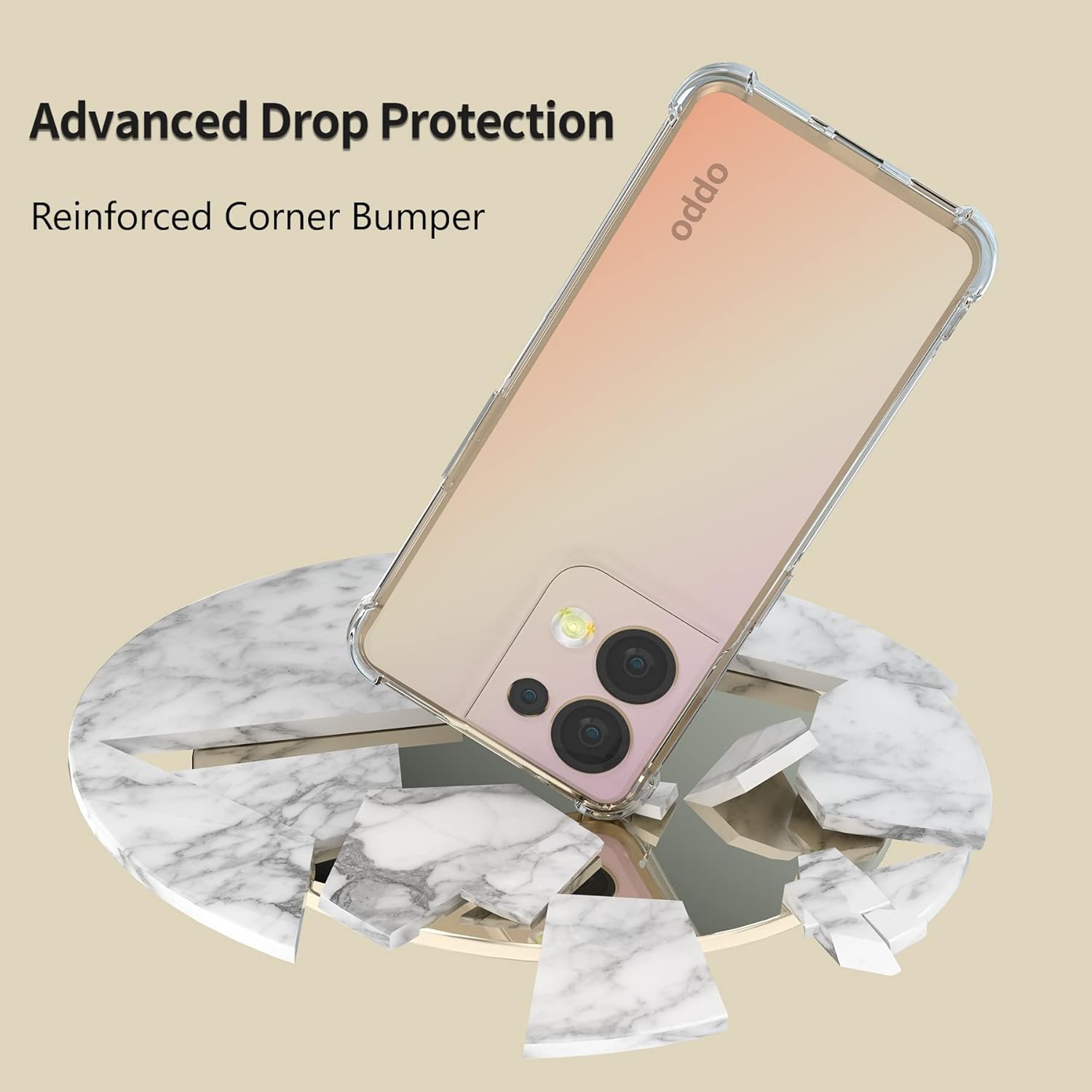 Husa pentru Oppo Reno 13 Pro Slim Anti-Shock 1.5mm reinforced 4 corners Transparent