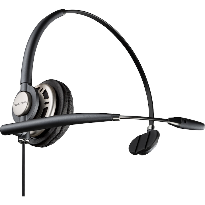 Casti Over the Ear Poly EncorePro HW710, cu fir, husa transport, negru, 0.89m